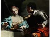 Gastmahl von Antonius und Kleopatra by Antonio Gionima, oil on canvas, offered Dec 2016