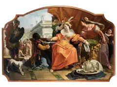 Sofonisba by Francesco Fontebasso, oil on canvas, sold Dec 2024