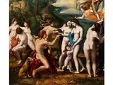 Das Urteil des Paris by Battista Dossi, oil on panel, offered Apr 2016