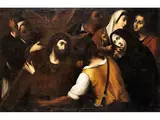 Der Kreuztragende Christus auf dem weg zum Kalvarienberg by Scipione Pulzone il Gaetano, oil on canvas, sold Apr 2020