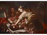 Judith und Holofernes by Giovanni Francesco Guerrieri, oil on canvas, offered Jul 2020