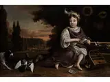 Portraitbildnis des Prinzen von Oranien mit Vogelkäfig in Parklandschaft by Jan Weenix, oil on canvas, sold Dec 2016