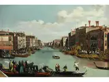 Gondel-regatta auf dem Canal Grande by William James, oil on canvas, sold Sep 2024
