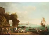 Ein Mediterraner Hafen by Joseph Vernet, oil on canvas, sold Dec 2025