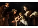 Heilige Familie mit der Heiligen Anna und dem Johannesknaben by Charles Dauphin, oil on canvas, offered Mar 2026