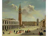 Orologio und dem Campanile by Johann Richter, oil on canvas, sold Mar 2026
