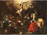 Kreuzigung Christi by Luca Giordano, oil on canvas, sold Jun 2025