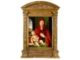 Madonna mit dem Kind by Alvise Luigi Vivarini, oil on panel, offered Sep 2022