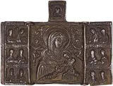 Russisch, 18.Jh by Metallikone "Triptychon", bronze, sold Jun 2015