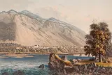 Felsberg im Kanton Graubünden by Kaspar Burkhard, aquatint, offered Jun 2015