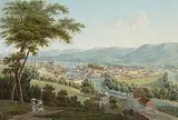 Die Stadt Zürich von der Nordseite by Heinrich Maurer, etching, sold Jun 2015