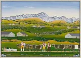 Grosser Alpaufzug, 1962 by Ulrich Martinelli, oil on board, sold Jun 2015