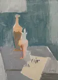 Stilleben", 1978 by Henry Wabel, oil on canvas, sold Jun 2015
