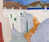 Gasse in Ponza by Heinrich Müller, oil on canvas, offered Jun 2015