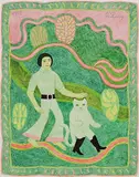 Der Müllerssohn und der gestiefelte Kater by Willi Hartung, 1972, watercolor, sold Jun 2015
