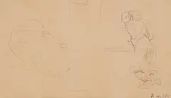 Baumfäller by Ferdinand Hodler, pencil, offered Jun 2015