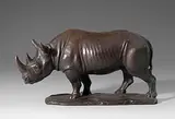 Nashorn by Arnold Huggler, 1964, bronze, sold Jun 2015