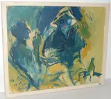 De Bonis a Bondo", 1974 by Hannes Gruber, oil on canvas, sold Jun 2015