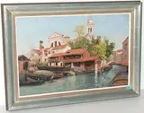 Venedig by Jakob Herzog, oil on panel, sold Jun 2015