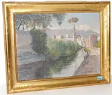 Scafati presso Napoli", 1908 by Otto Meister, oil on board, offered Jun 2015