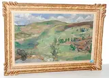 Landschaft bei Hoyos del Espine, 1917 by Albert J. Welti, oil on canvas, sold Jun 2015