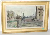 Quais by Rudolf Zender, oil on canvas, sold Jun 2015