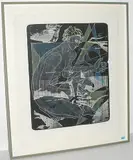 Kybernetes II by Hans Erni, 1956, color lithograph, sold Jun 2015
