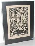 Tanzende by Otto Morach, woodcut, sold Jun 2015