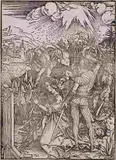 Enthaupthauptung der hl by Albrecht Dürer, woodcut, sold Dec 2014