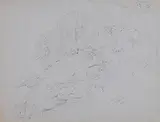 Werthenstein (Landschaftsstudie) by Robert Zünd, pencil, sold Dec 2014