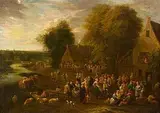 Nachfolger Dorffest by Théobald Michau, oil on canvas, offered Dec 2014