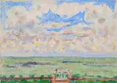 Terrasse et Balcon by Pierre Bonnard, oil on canvas, sold Dec 2014