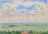 Terrasse et Balcon by Pierre Bonnard, oil on canvas, sold Dec 2014