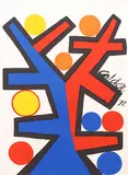 Ohne Titel by Alexander Calder, 1972, color lithograph, offered Dec 2014