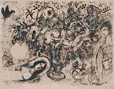 Nu aux fleurs by Marc Chagall, 1965, lithograph, sold Dec 2014