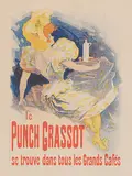Le Punch Grassot se trouve dans tous les Grands Cafés by Jules Chéret, 1895, color lithograph, offered Dec 2014