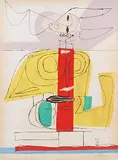 Taureau by Le Corbusier, 1963, color lithograph, sold Dec 2014