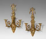 Frankreich, Louis XVI-Stil, 19.Jh by 1 Paar Appliken, bronze, sold Dec 2014