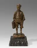 Frankreich, Ende 19.Jh by Figur "Commissionnaire", bronze, offered Dec 2014