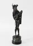 Um 1900 by Figur: "Lautenspieler", bronze, offered Dec 2014