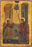 Griechisch, um 1700 by Verkündigung an Maria, tempera, offered Dec 2014