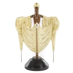Untitled by Erté, bronze figure, sold Feb 2025