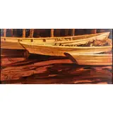 Untitled by Ed Diffenderfer, acrylic on board, sold Feb 2024
