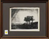 Rural Landscape by Theo Beerendonk, etching, sold Feb 2024