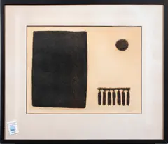 Untitled by Joseph Demarais, 1966, etching, sold Feb 2024