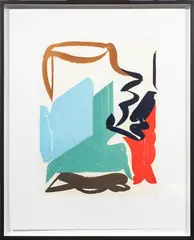 Straps by Patricia Treib, 2018, aquatint, sold Feb 2024
