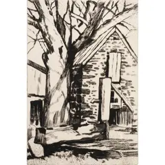 Untitled by William S. Rice, etching, sold Feb 2024