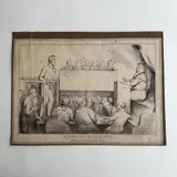 Untitled by A Hint of Duellists, lithograph by Irish political cartoonist, sold Sep 2024