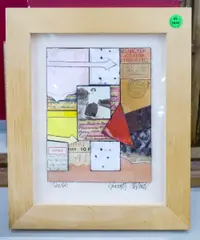 Untitled by Kenneth Mahood, Mixed Media Artwork Framed 12"x10"�, sold Jul 2025