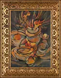Still Life with Fruit and Flowers by Philip Badenhorst, oil on board, sold May 2026